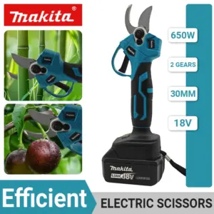 Makita Brushless Electric Scissors 18V Cordless Pruning Shears Multifunctional Fruit Tree Branche Cutter Garden Tool