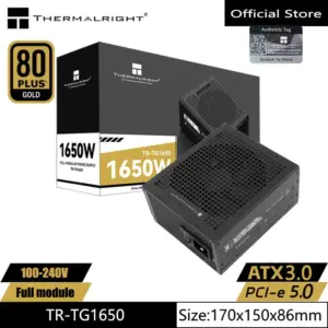 Thermalright TR-TG1650 Computer case power supply，100-240V ATX3.0/PCI-e5.0 Gold Medal Fully Modular，Dual 12VHPWR interface