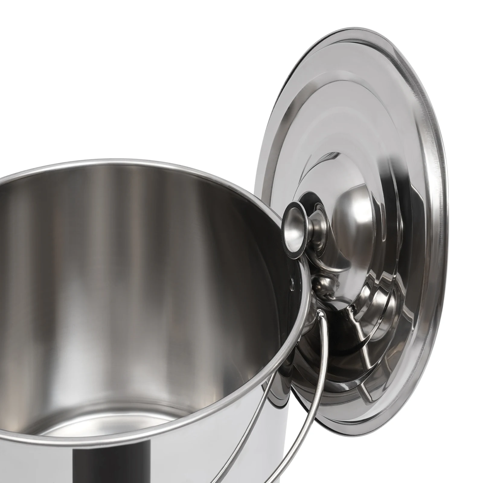 20L Extra Thick Stainless Steel Barrel Bucket Food Tank Water Storage with Lid for Storing and Transporting Pet Dry Food 15 kf Sb9abe53b4adc4adf9fb292c92253bce5f