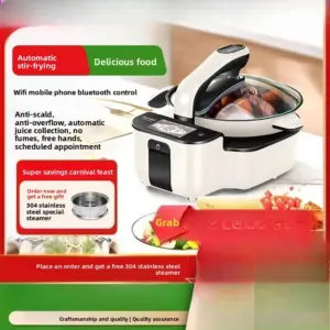 DW30 Fully Automatic Intelligent Cooking Robot: A Multifunctional All-in-One Automatic Cooking Pot for Home Use