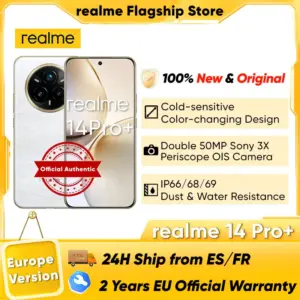 Realme 14 Pro Plus 5g Smartphone Global Version Android Nfc Original Snapdragon 7S Gen 3 6.83'' 120Hz Oled Display 50Mp Camera
