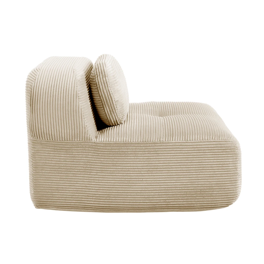 1piece Modern Lovely Sofa Without Armrests with Cushion, Living Room Furniture, Modular Corner Sofa, Premium Cordstock Fabric 11 kf Sbb70f94da49d4fbc8fb8b8ee2ec879707