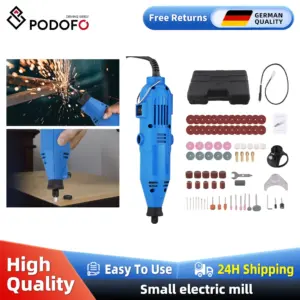 Podofo 180W Power Tools Electric Mini Drill Grinder Engraver Polisher with Rotary Tools Set Kit ﻿