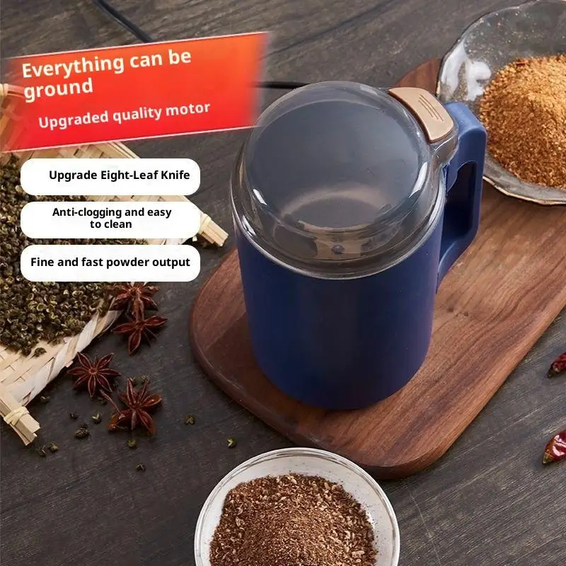 500ml Portable Coffee And Food Grinder 8-Blade Multi-Purpose Fine Crusher Ideal for Pepper Spices - Kitchen Gadget 9 kf Sc0e2988fd62342598945609c5e6fa6d7X