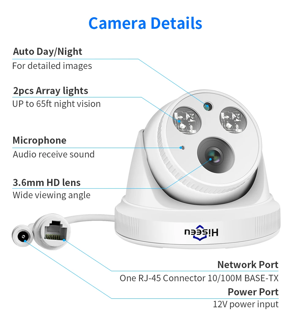 Hiseeu 5MP 3MP H.265 8CH POE Security Surveillance Camera System Kit Set Waterproof Audio Record IP Home CCTV Video NVR 25 kf Sc1eacc28c8994b029a48b0942c8452731