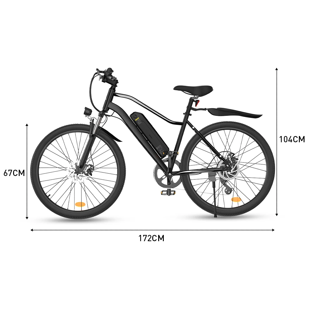 iScooter EB3 Electric Bike, 500W Motor, 36V 10.4AH, Adult Electric Bike, Removable Lithium Battery, City Commuting E-Bike 19 kf Sc1f12234f7e54c648719b6cfb6b085f6K