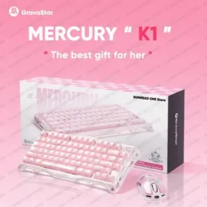 Grava Star Mercury K1 Wireless Gaming Mechanical Keyboard 79Keys Bluetooth 2.4G Wired RGB Hotswap Gamer Non-contact Keyboard