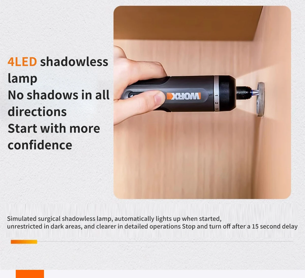 WORX WX242 4V Electrical Screwdriver Set Smart Cordless Electric Screwdrivers USB Rechargeable 30 Bit Set Mini Drill Power Tool 14 kf Sc1fbd982e061473e8cc0b060928c8c7fv