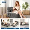 72" Folding Sofa Bed Single Size Convertible Futon Couch with Pillow & Mattress Modern Foldable Sleeper Chair For Small Space