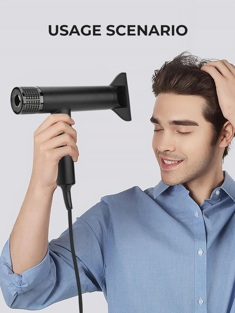 VGR Hair Dryers Professional Air Blower Negative Ion Hair Dryer 110000 RPM Hair Dryer Machine BLDC Motor Barber Salon V-401 9 kf Sc34ea08213f84e76b84c4e1c5131b648L