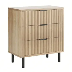 3 Drawer Modern Closet Dressers Chest of Drawers Storage Dresser Large Nightstand for Bedroom Living Room Hallway Closet