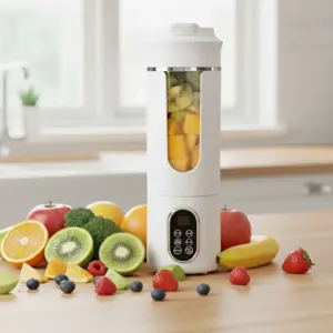 New 530ml Portable Juicer Wireless USB Charging Mini Juicer Crushed Ice Electric Juicing 12 Blade Fresh Juice Blender
