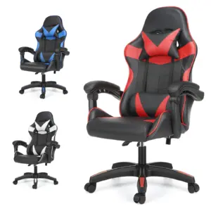 Gaming chair Ergonomic Swivel Chair Height Adjustable Office Chair Headrest Loin Pillow Padded Gaming armchair up to 150kg