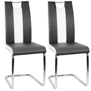 Dining Room Chairs Set of 2, Kitchen Chair, Upholstered, Artificial Leather, for Dining Room, Dining Table, Kitchen, Living Room