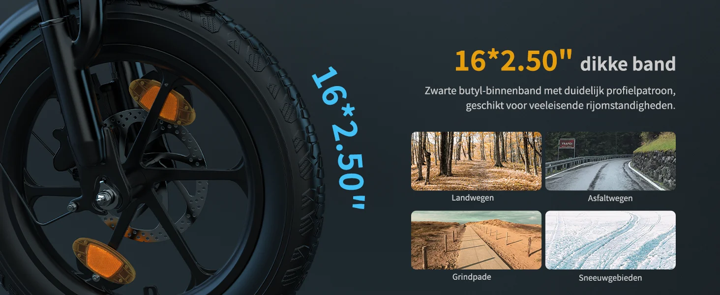 ESKUTE D100 Foldable E-Bike 250W Powerful Motor 36V13AH Lithium Battery Adult Electric Bike 16 Inch Tire City Commuting E-Bike 13 kf Sc534f87b6c304365a4b747bd6ca35f6b9