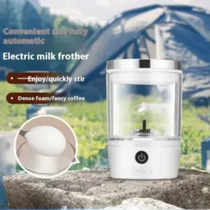 Mini Portable Outdoor Travel Home Full Automatic Milk Frother Electric Frothing Foamer Chocolate Mixer Coffee Frothing Machine