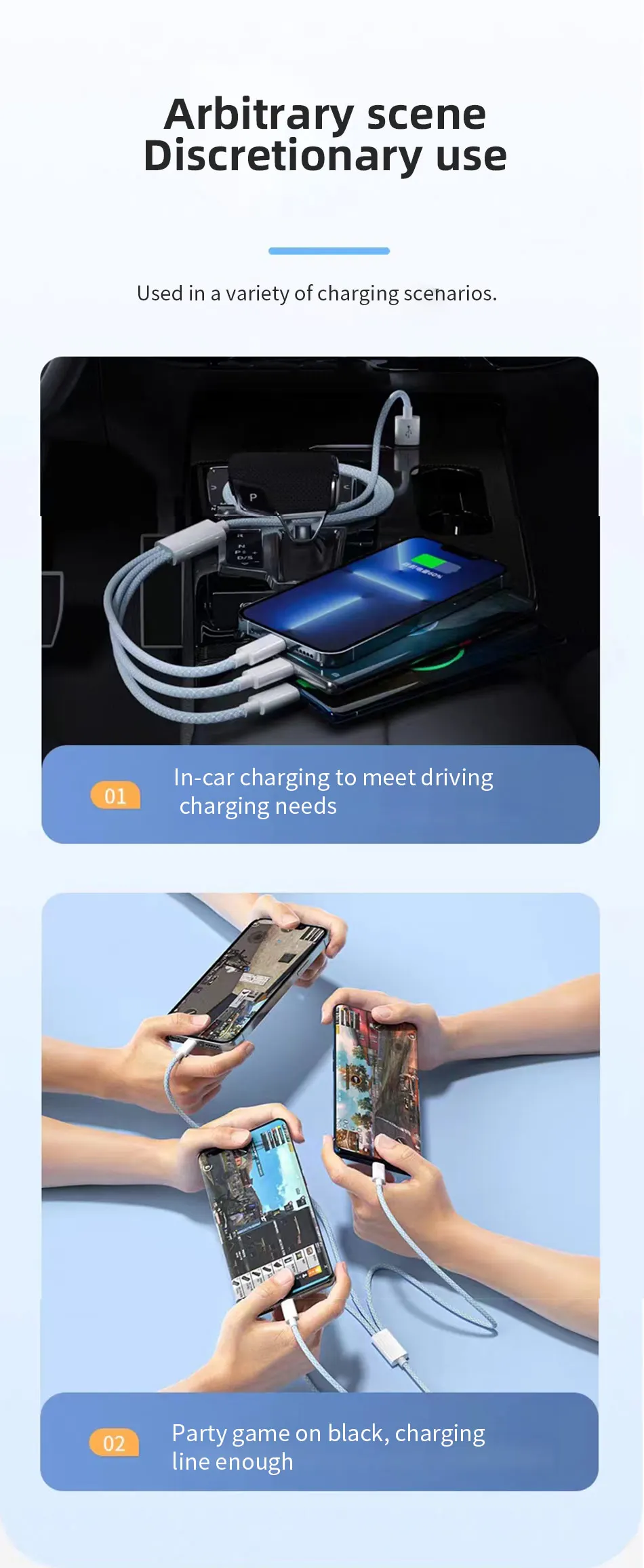 6A 66W 3 in 1 Fast Charging Cable 6A USB Type C Cable USB C Data Cable 3A Micro USB Mobile Phone Cable for Huawei 1.2M/2M/3M 18 kf Sc8d4dbd933c740cf90f7a14c24443fe5f