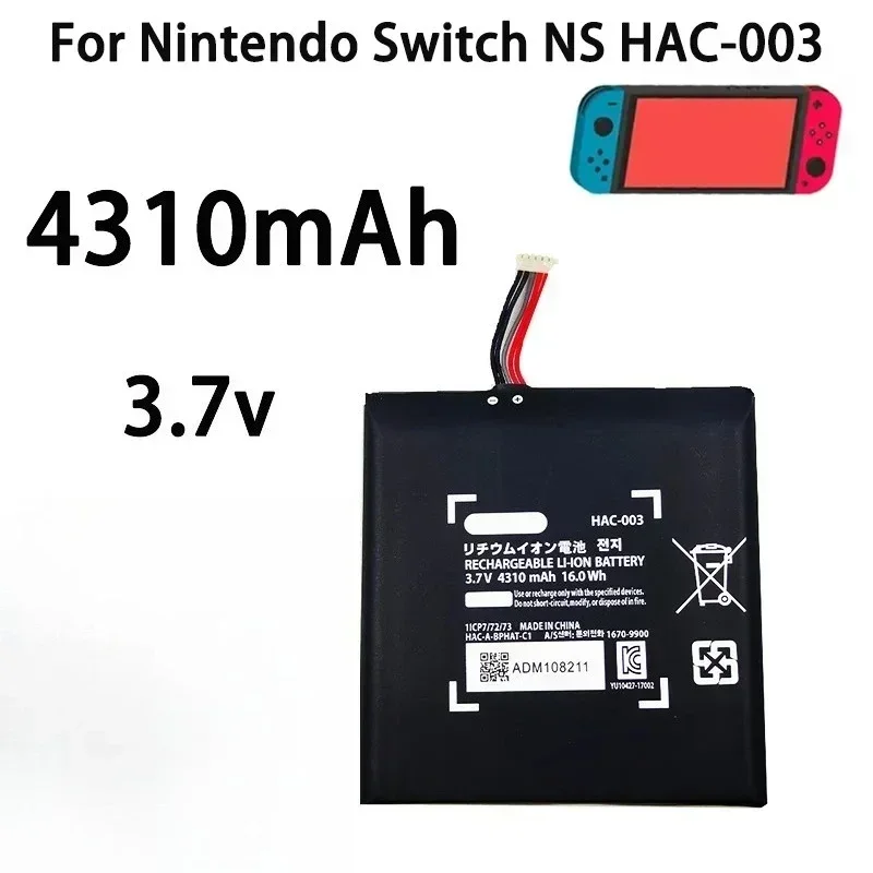 HAC-003 4310mAh Replacement Charger Battery Repair Part 3.7V HAC003 HAC-001 for Nintendo Switch Game Console 7 kf Sc90c87ae71214d86a9d03c8643851331J