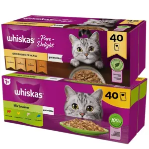 WHISKAS Wet cat food MIX 8 TASTE in jelly 85 g x 80 pieces