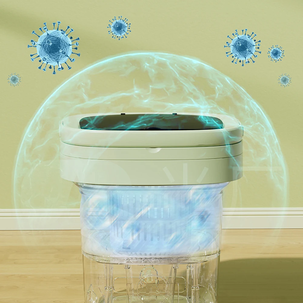 Ultrasonic Folding Portable Washing Machine 6L 11L Big Capacity with Spin Dryer Bucket for Clothes Travel Home Underwear Socks 10 kf Scb97c261069d47c89ab915203adc1485Z