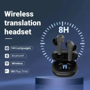 144Language Simultaneous Voice Translate Headphone Real Time Bluetooth Earbuds Translator Business Interpretation Music Earphone