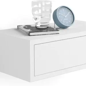 Fiver, Riccardo stolik nocny ścienny, biały Ashwood, wyprodukowany we Włoszech