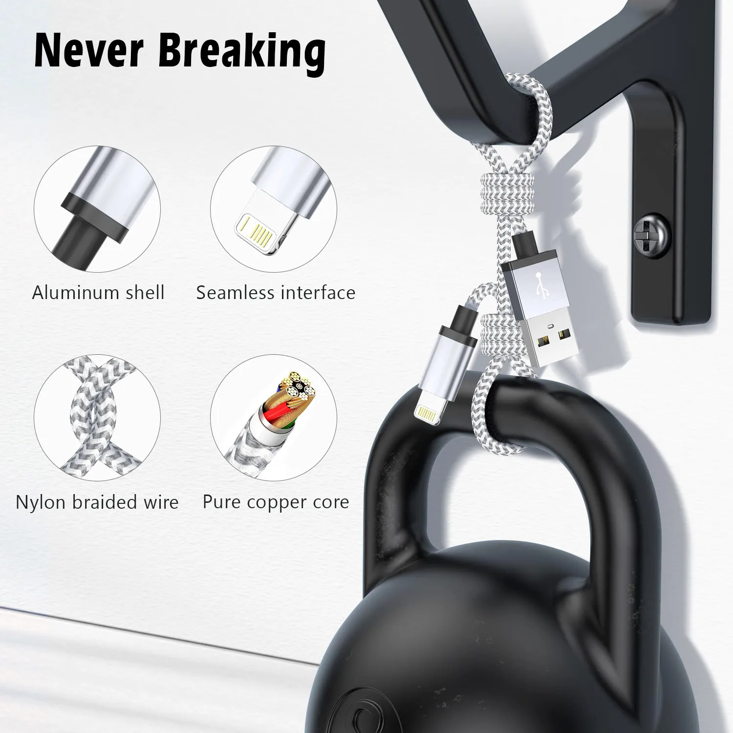 Fast Charging USB Charger Cable For iPhone 14 13 12 11 Xs Max Xr X 8 7 6 Plus iPad Origin Mobile Phone Long Data Cord 1m 2m 3m 8 kf Scd9f6938e5204157ba2a87bbd677243aV