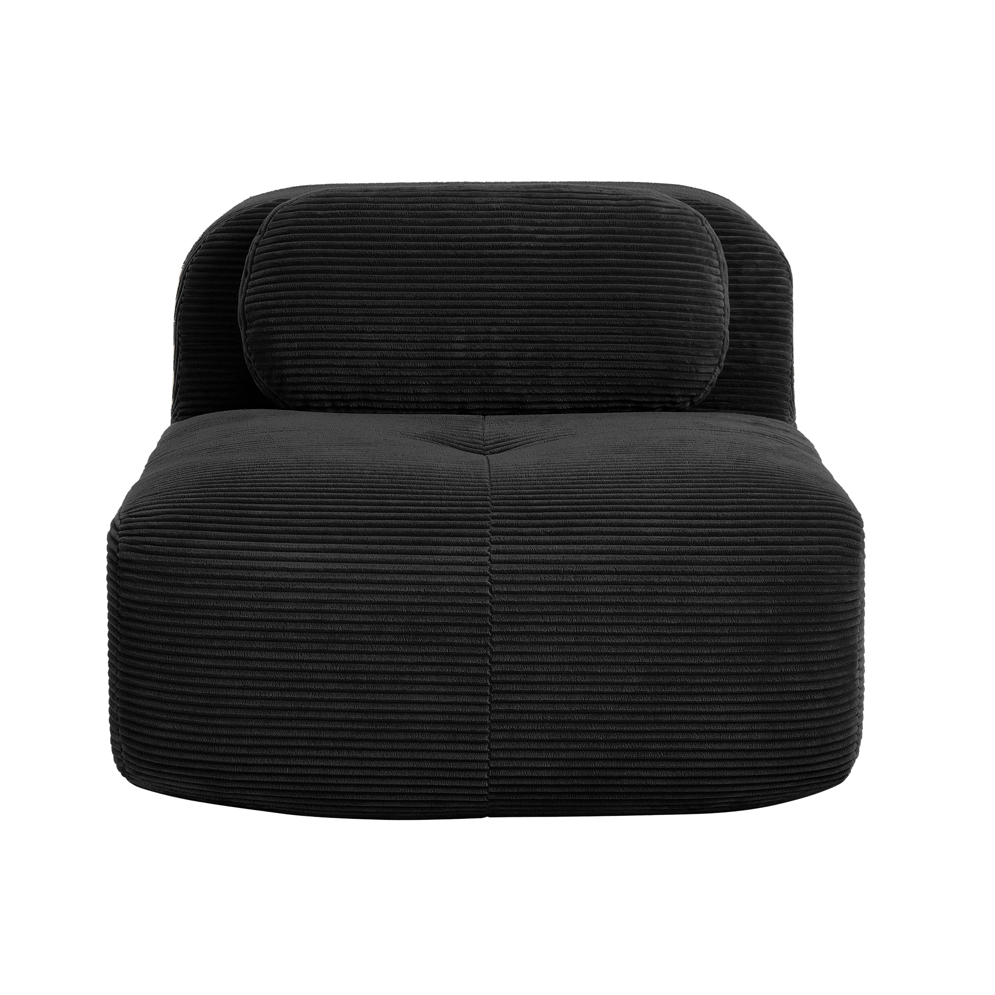 1piece Modern Lovely Sofa Without Armrests with Cushion, Living Room Furniture, Modular Corner Sofa, Premium Cordstock Fabric 16 kf Sce982e6f734347a3a64e0d7ada027d6aG