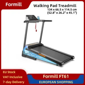 iScooter Formill FT61 Walking Pad Professional Foldable Treadmill Portable Home Office Fitness Equipment Quiet LCD Running Belt
