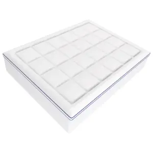 SucceBuy Mattress Topper Queen Size 3 in/4 in Thickness Memory Foam&Fiber Fill Ergonomically Designed for Pressure Relief
