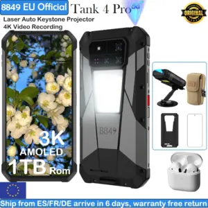 8849 Tank 4 Pro Unihertz 5G AI Rugged Projector Smartphone 1TB+36G Dimensity 8300 AMOLED 3K Android 14 6.78''120HZ 11600mAh