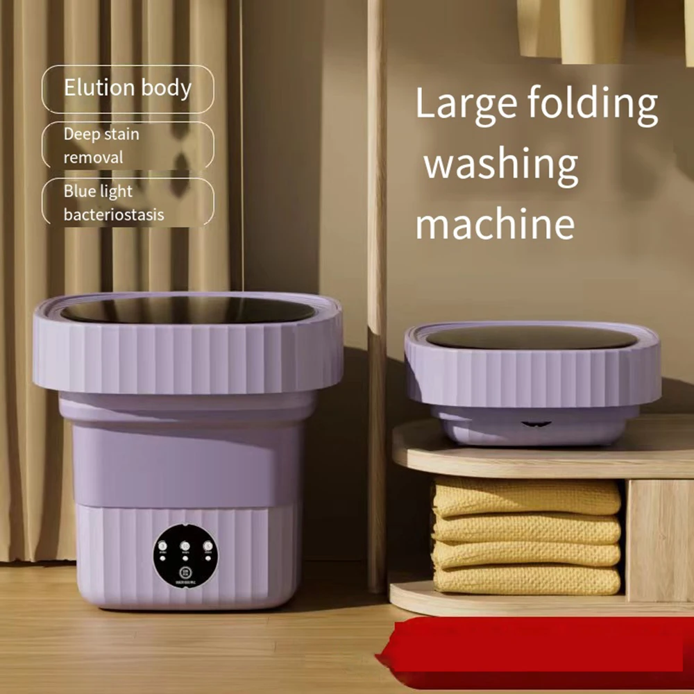 Ultrasonic Folding Portable Washing Machine 6L 11L Big Capacity with Spin Dryer Bucket for Clothes Travel Home Underwear Socks 25 kf Sd33fefb2de8543318f2ceec0ed80cec1f