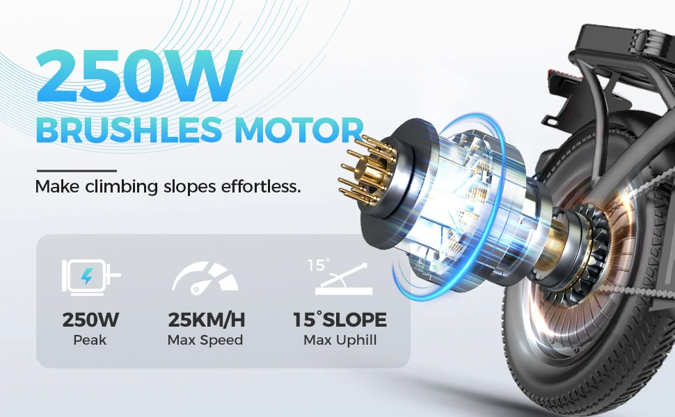 Toofly GS3 Folding Electric Bike 48V 15Ah Battery adultls E-bike 250W 14 Inch Tire Urban Commuting Electric Bicycle 9 kf Sd3bbe735c8a94577b92b680dd9155ec9C