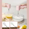 1pc-Handheld Electric Egg Beater & Mixer - USB Rechargeable, Portable, 3-Speed Control, Ideal for Cakes, Cookies, and More.