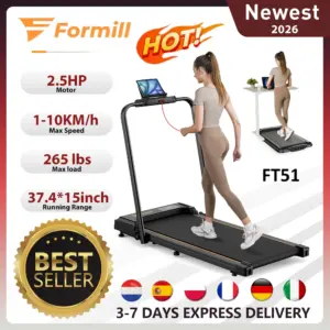 Formill FT51 2 in 1 Treadmill,Max Speed 1-10km/h Electric Treadmill,Installation Free,Treadmill Running Jogging Machine for Home