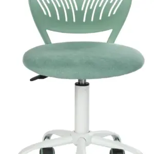 FurnitureR Krzesło Biurowe Ergonomiczne, Regulowane Krzesło Komputerowe do Domu, Biura, Gabinetu, Materiał Morandi Aqua