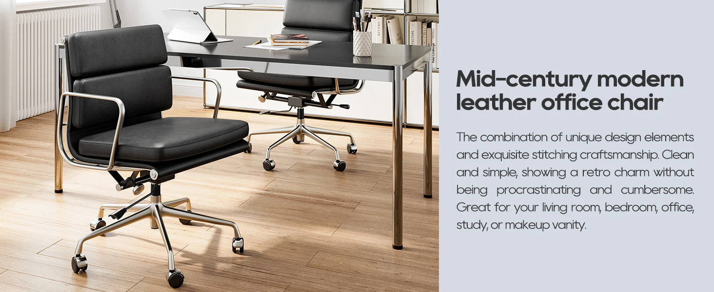 Adjustable Genuine Leather Office Chair with Lumbar Support Alloy Arms Base Executive Chair Ergonomic Desk Computer Chairs 13 kf Sd848dbb4fe3148ab8fc8fa1656b0977bG