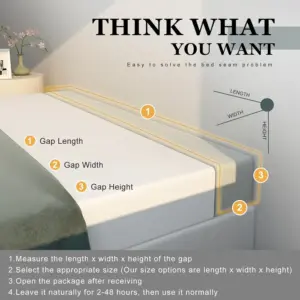 Mattress Bed Filler Bed Extender Headboard Pillow Closed Gap between Mattress Headboard and Wall Bed Cushion Sofa Pad