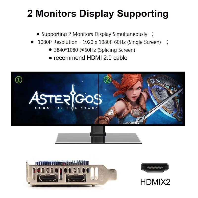 SRhonyra GT730 4GB Graphics Card 1080P Low Profile GPU DDR3 2HDMI 2 Monitor Display PCI-E2.0 16X ,Computer GPU,1Year Warranty 16 kf Sdaa1d49db6094998a3fd3c77d02926ddb