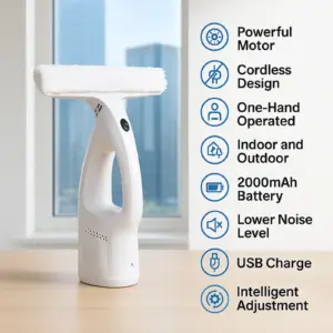 3-in-1 electric window cleaner: vacuum, water suction, and squeegee, cleans tiles and mirrors, can be operated with one hand 4 kf Sdad0cdd52f7a409a8b0e884af7b07939S