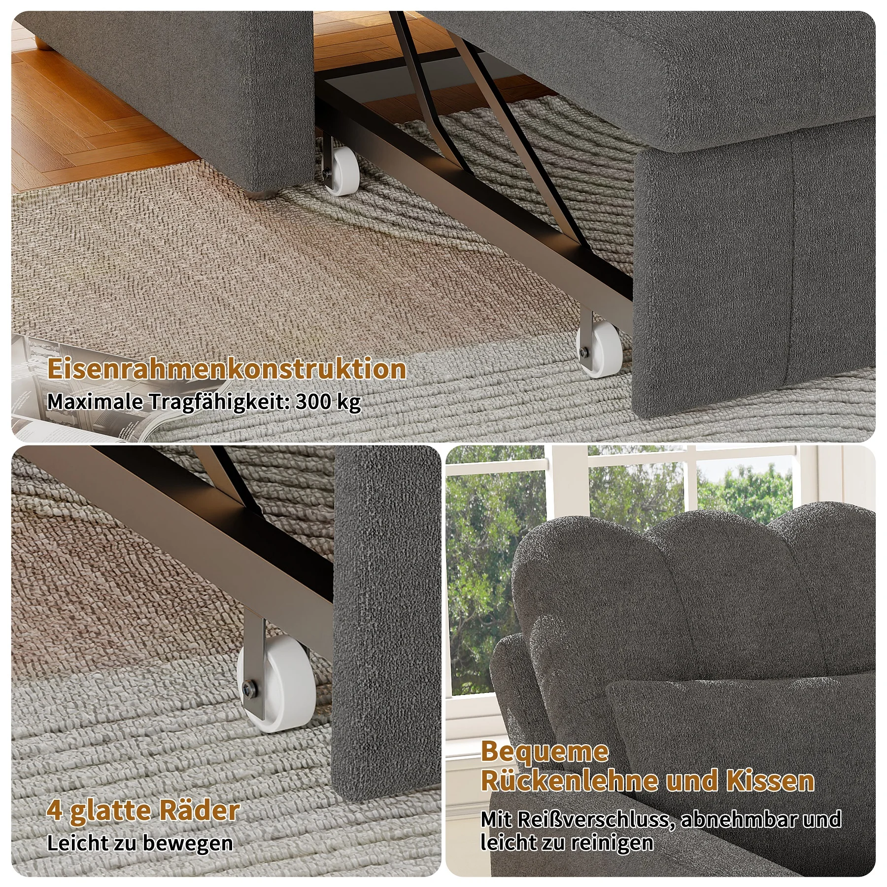 Rosahqnda Folding Sofa Bed,Sleeping Chair with Adjustable Backrest&table&Side Pocket,Relaxing Chair for Living Room,Bedroom 45 kf Sdbd2b6f11fbf4bb4a7e6fe347fb2e949c