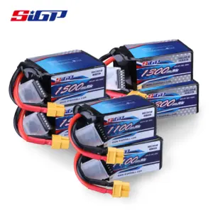SIGP 6S 22.2V Lipo Battery 1100mAh 1300mAh 1500mAh for XT60 Plug RC FPV Quadcopter Airplane Helicopter Racing 2pcs