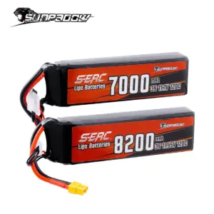 SUNPADOW 3S 8200mAh RC Lipo Battery for 11.55V 120C with XT60 Connector for RC Airplane Aircraft Quadcopter Drone FPV Helicopter