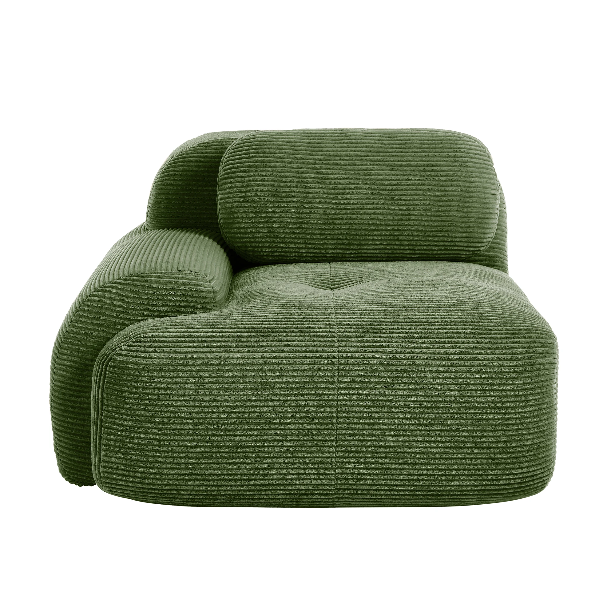 1piece Modern Lovely Sofa Without Armrests with Cushion, Living Room Furniture, Modular Corner Sofa, Premium Cordstock Fabric 35 kf Sdef3c632cccb407c8e5cb59a4305c5806