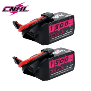 2PCS CNHL 4S 14.8V Lipo Battery 1100mAh 1300mAh 1500mAh 130C With XT60 Plug For FPV Airplane Drone Quadcopter Helicopter Hobby
