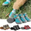 Dog Shoes Non-Slip Soles Thick Plush Protection Paw Pet Shoes Warm For Dog Non-Slip Dog Shoes Breathable Climbing Pets Booties