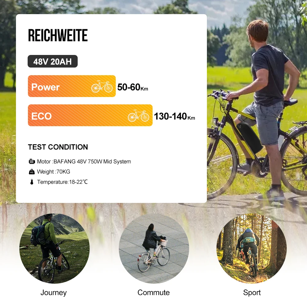 Hailong eke Battery 36V 48V 52V 20Ah 24Ah Mountain Bicycle 18650 21700 Electric Bateria Pack for Bafang 1000W 500W 250W 18 kf Se23e1c5cf7fc45d99edbed809ee41f2bv
