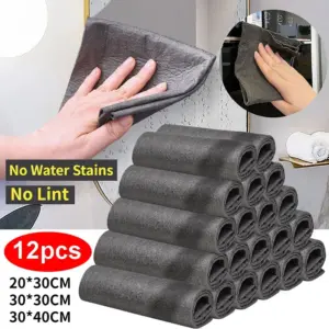 Thicker Magic Cleaning Cloth No Watermark No Trace Clean Rag Microfiber Wash Reusable Dried Wiping Window Glass Kitchen Towel