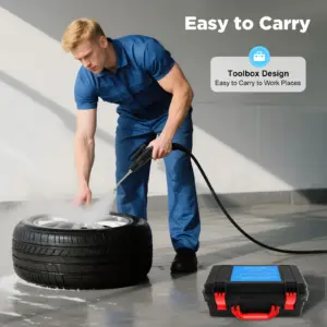 110V/220V High Pressure Steam Cleaner Set Steam Cleaning Machine Portable 6-Gear Cleaner for Car Kitchen Floor Cleaning