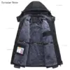 Outdoor Hardshell Plus Size Men's Plush Padded Windproof Jacket for Middle-aged and Elderly Mountaineering Clothing